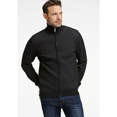 Cardigan JACK’S "Cardigan Comfort Fit", Herren, Gr. XXL, schwarz, Obermaterial: 70% Baumwolle, 30% Polyester, Strickjacken