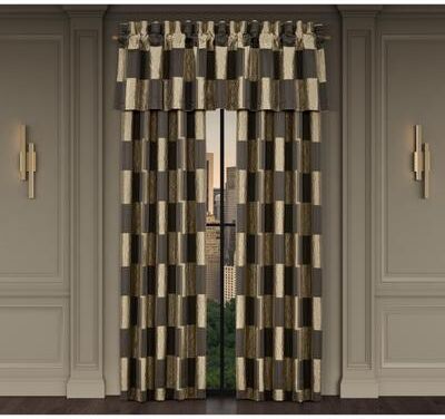 J. Queen New York Brando Bronze Window Panel Pair