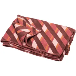 David Fussenegger Wohndecke Deco 'Diagonal' 130 x 200 cm Bordeaux- Rot