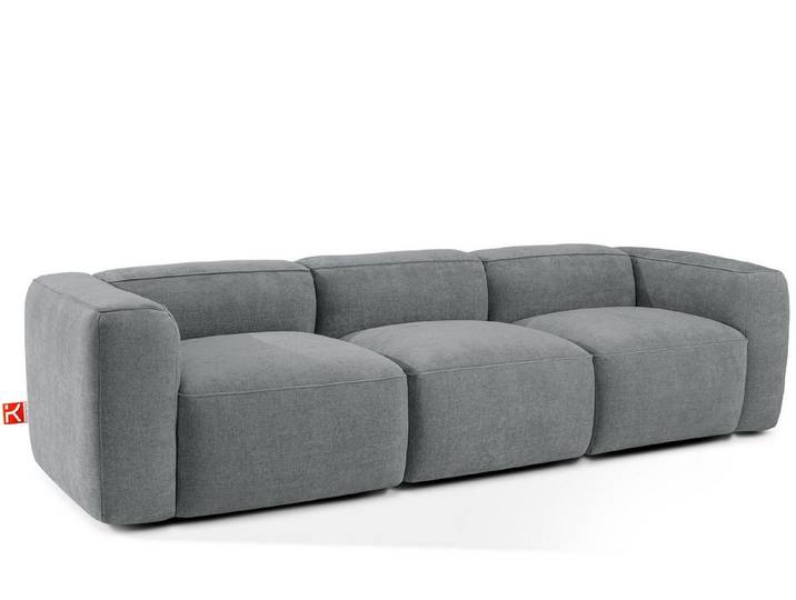 KONSIMO® Sofa FUBBO Einzelsofa, modulares Sofa, hergestellt in der EU, Sofa 3-Sitzer, mit Wellfedern in der Sitzfläche, extrem bequem, solide Qualität