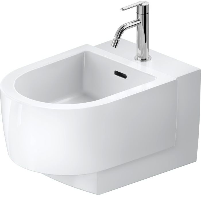 Duravit Balcoon Wand-Bidet 272615AA00 37x54cm, mit Hahnloch, Überlauf, weiß Hochglanz