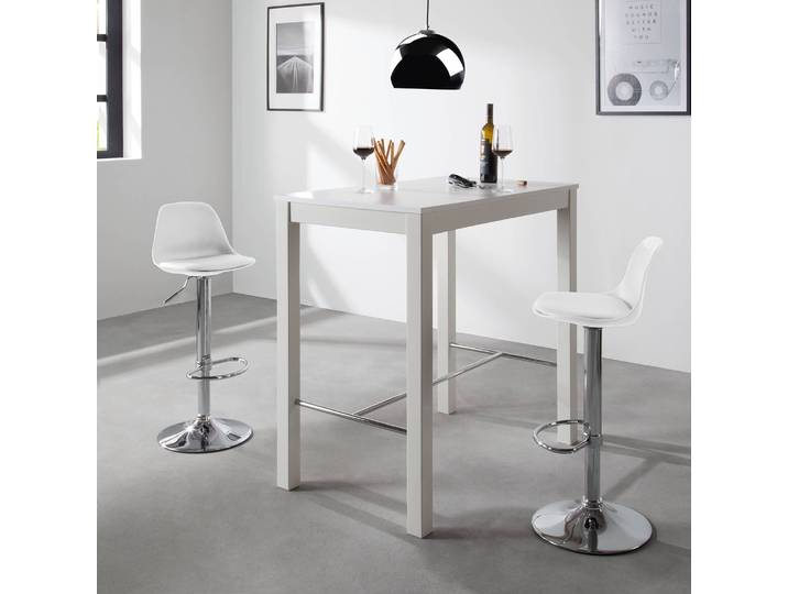 Barstuhl Batya (2er-Set) 39 x 83 x 40cm Weiß