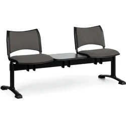 Wartezimmerbank - gepolstert Smart Biedrax LC9213s - Gestell schwarz