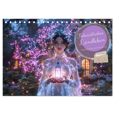 Futuristisches Landleben (Tischkalender 2027 DIN A5 quer), CALVENDO Monatskalender
