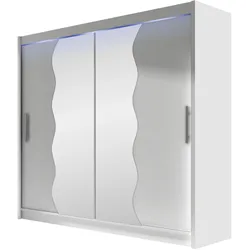 KLEIDERSCHRANK London X, mit RGB LED Beleuchtung