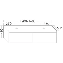 Burgbad Waschtischunterschrank rc40 Eiche Authentic/Eiche Authentic, SGBZ120F4608A0275 SGBZ120F4608A0275