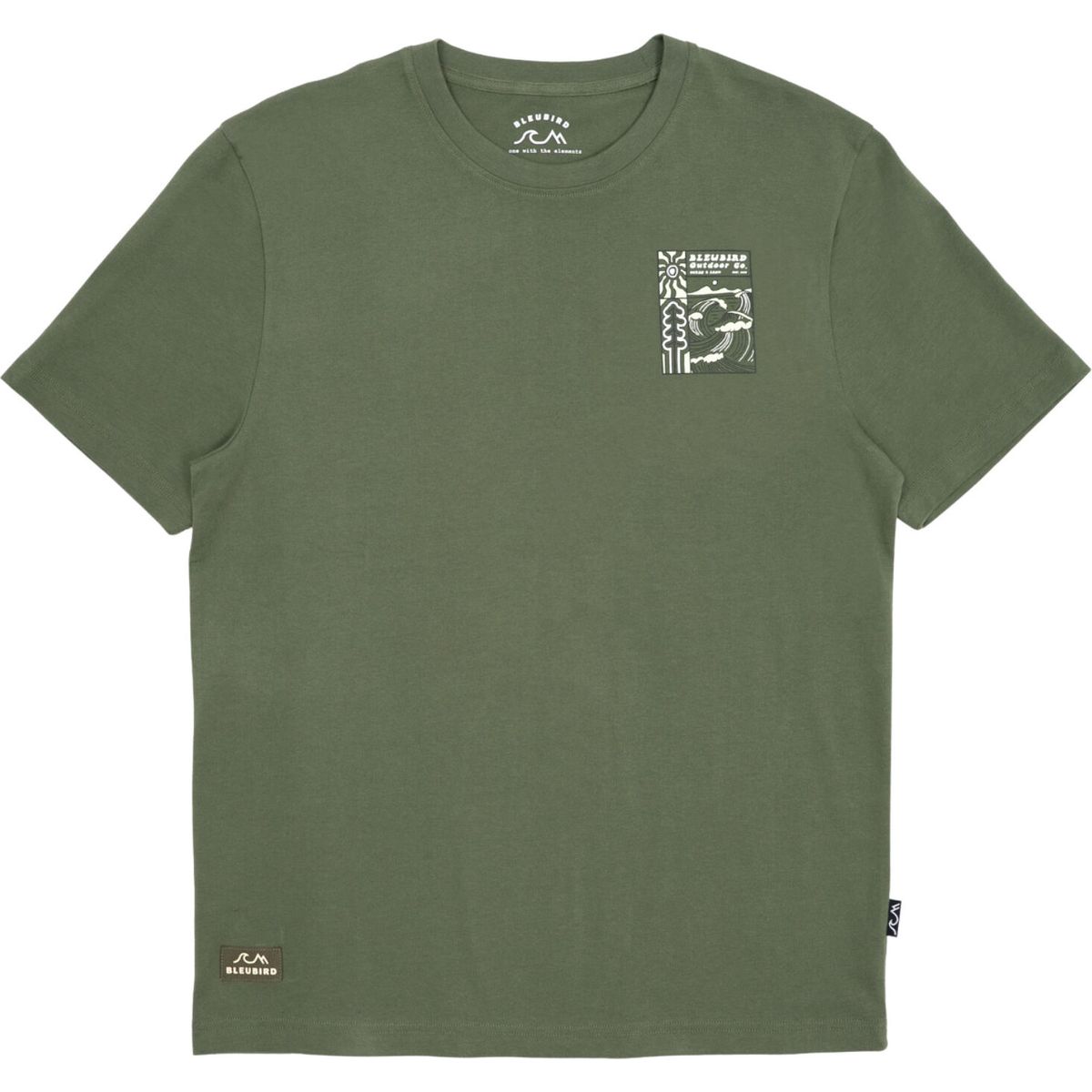 Bleubird Valto Tee - Moss moss XL TEE-VALT-MOSS-XL