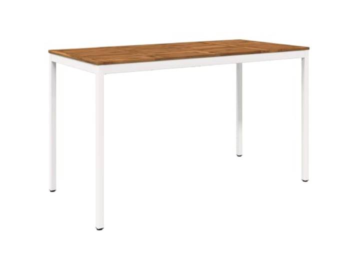 Roanoer Garten Bartisch NAARDEN Akazie Massivholz 180x88,5cm Massive Akazienholzplatte auf stabilem Stahlgestell für gesellige Runden auf Terrasse, Balkon oder im Gartenbereich.