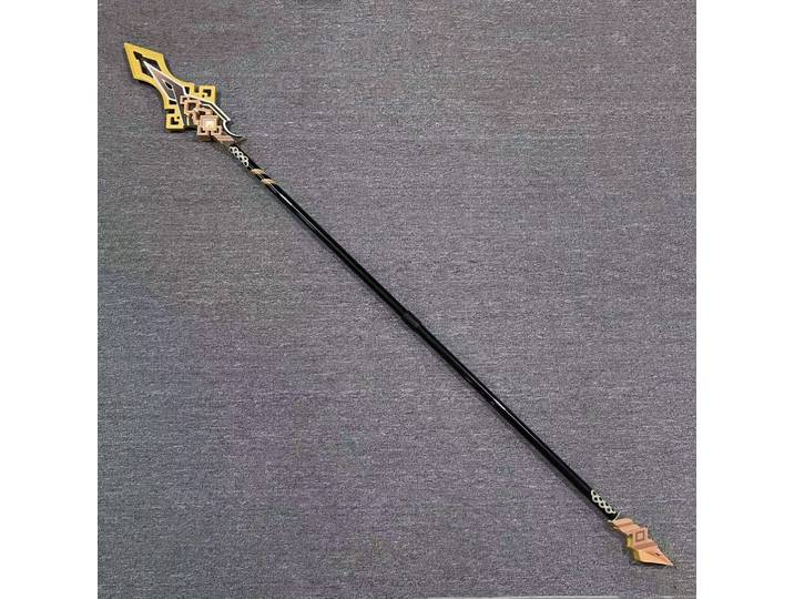 70 pouces grande Zhongli lance Katana Cosplay accessoire Anime Genshin Impact épée taille réelle japonais Katana Original samouraï sabre jouet