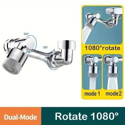 Uplifted Finds Rotatable Extension Faucet Sprayer Head With Two Spray Modes For Universal Bathroom And Kitchen Taps double Mode