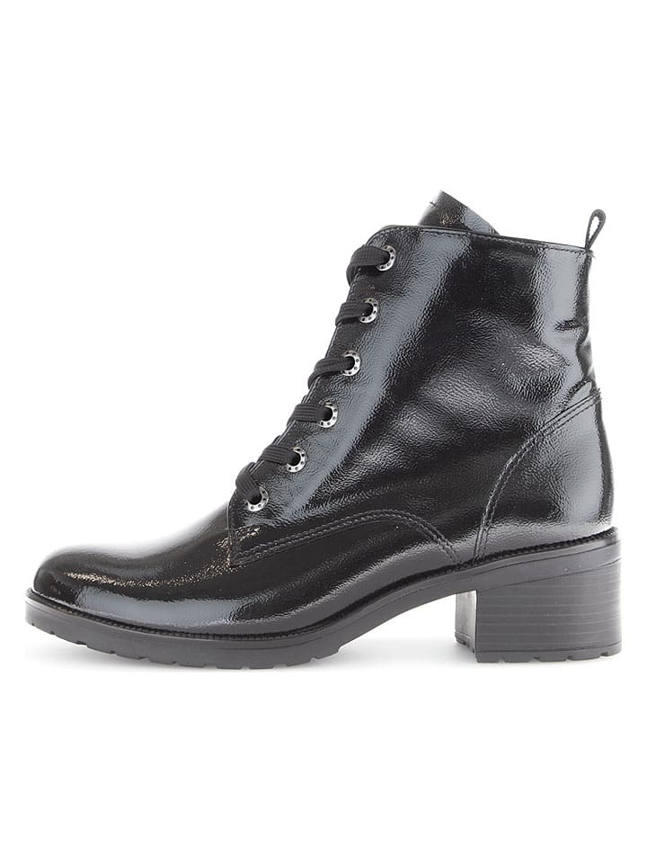 Gabor Leder-Stiefeletten in Schwarz - 37,5