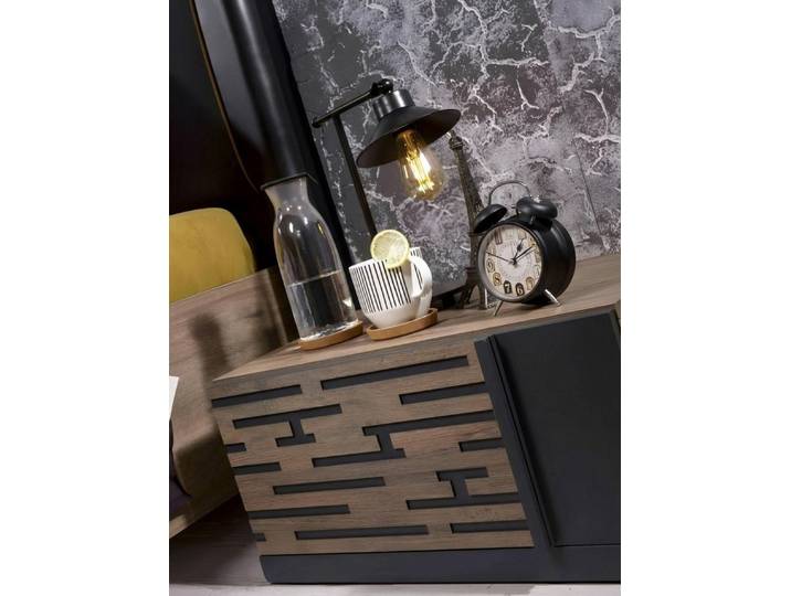 JVmoebel Nachtkonsole Eleganter brauner Nachttisch aus Holz für stilvolles Schlafzimmer, Made in Europe