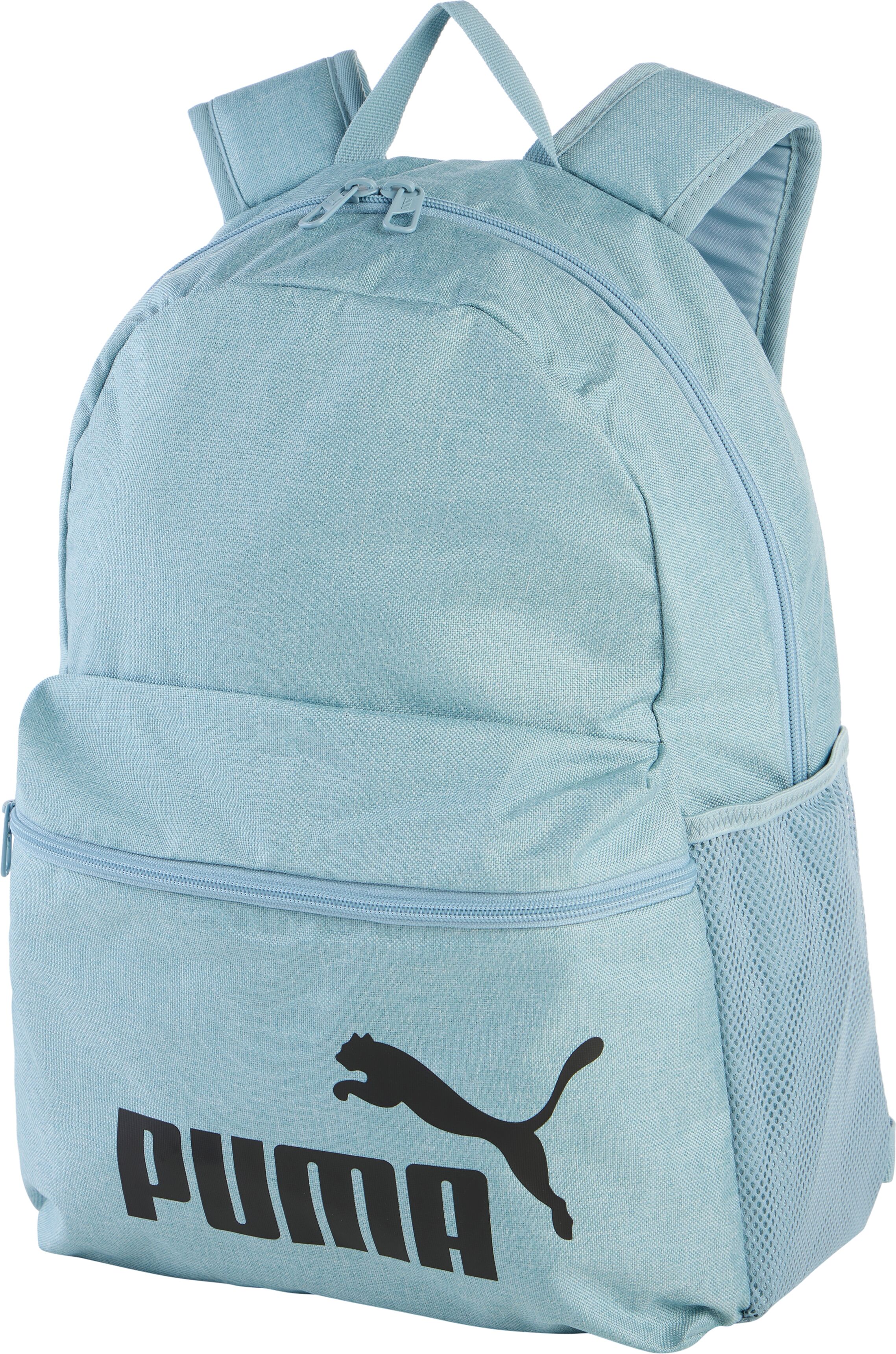 Rucksack PUMA "PHASE BACKPACK III", blau (seafoam, heather), Rucksäcke, Netz, Polyester, gemustert, Rucksack, für Erwachsene, sportlicher Stil, mit geräumigem Hauptfach seafoam, heather Einheitsgröße