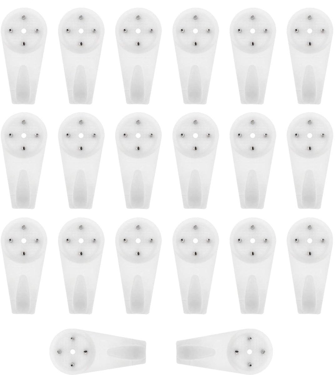 EXCITAT Wandhaken Wit - Set van 20 ophangsets voor fotolijsten, schilderijen, spiegels en wandstuds