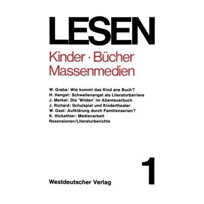 Kinder — Bücher — Massenmedien, Taschenbuch von , VS Verlag für Sozialwissenschaften, 978-3-531-11327-2