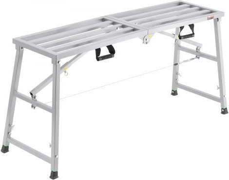 VEVOR Werkplatform 700-1150 mm, Opvouwbare ladder van gelegeerd staal, Draagbaar werkplatform met 360 kg draagvermogen