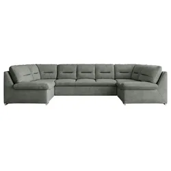 Wohnlandschaft mit Schlaffunktion Comodo ¦ grau ¦ Maße (cm): B: 340 H: 93