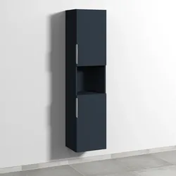 Sanipa Hochschrank „3way“ 400 × 1700 × 345 mm Anschlag rechts, in Marine (matt), Anschlag rechts