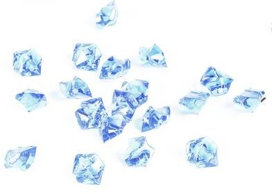 Uplifted Goods Architectural High Fidelity Crystal Transparent Simulation Ice light Blue 200pcs