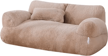 Inspire Curations CozyNest Washable Pet Sofa Bed khaki 65x46x30cm