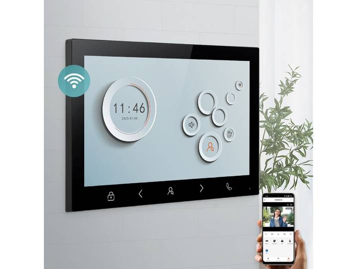 Moniteur intérieur WIFI HOMSECUR XM103D 10 pouces pour interphone vidéo à 4 fils HDS