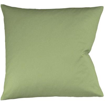 Kissenbezug FLEURESSE "Colours Mako Satin, 100% Baumwolle, mit Reißverschluss", grün (jade), B:80cm L:80cm, Mako-Satin, Mako-Satin, Kissenbezüge, Kissenbezug, Mako Satin, glänzend, glatt, Premium Qualität