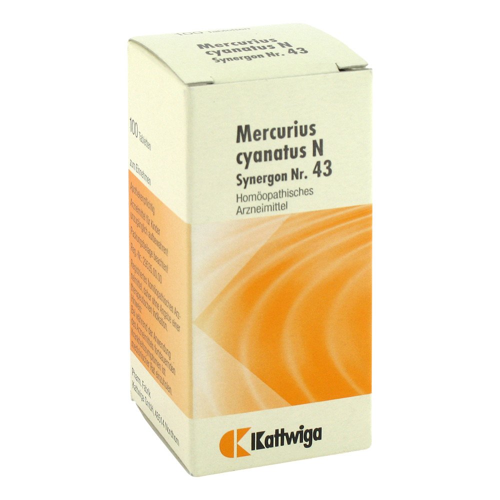 Kattwiga Arzneimittel GmbH Synergon 43 Mercurius cyanatus N Tabletten 04905614