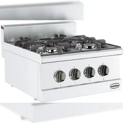 Chefgastro Base 600 Gasherd 4 Brenner BxTxH 600x600x300mm