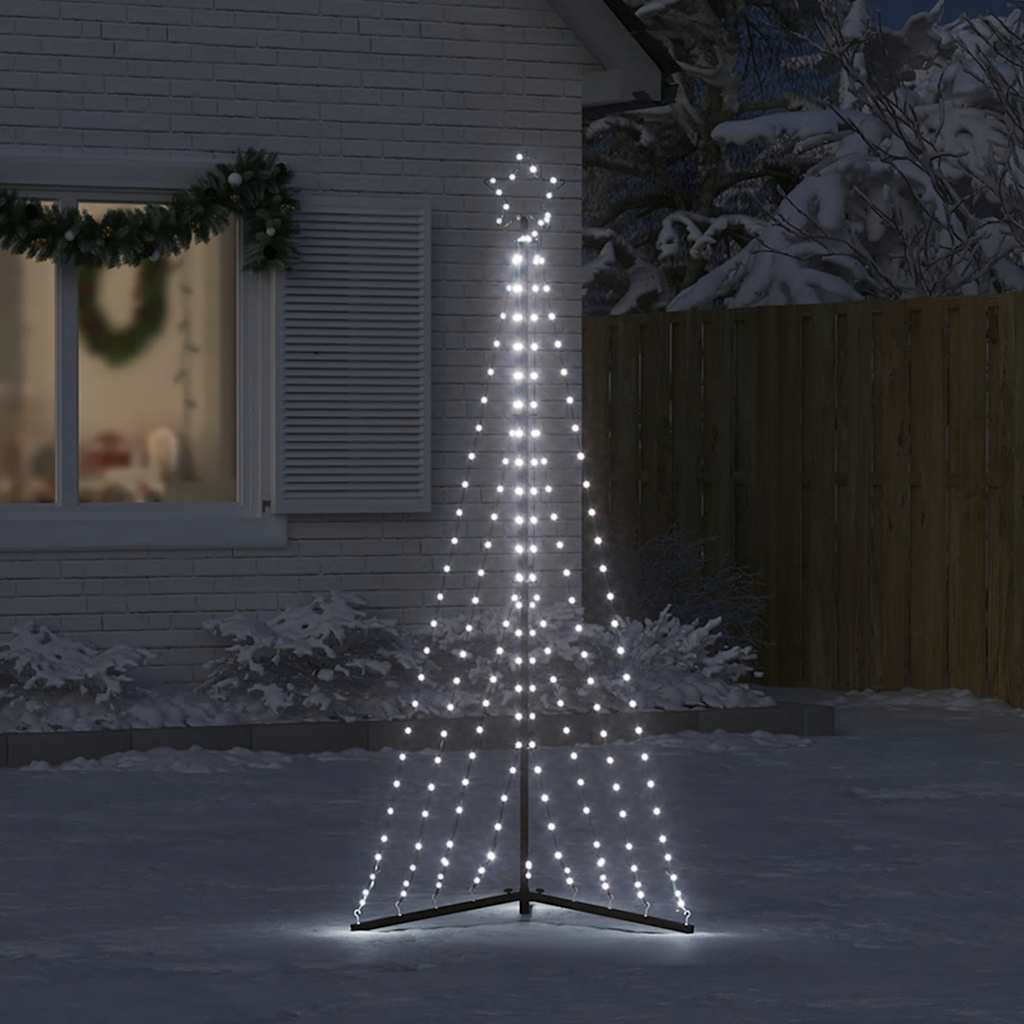 vidaXL Sapin de Noël à LED 339 LED blanc froid 182 cm