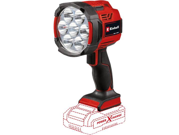 Einhell TE-CL 18/2500 LiAC-solo\, LED\, 7 ampoule(s)\, noir\, rouge