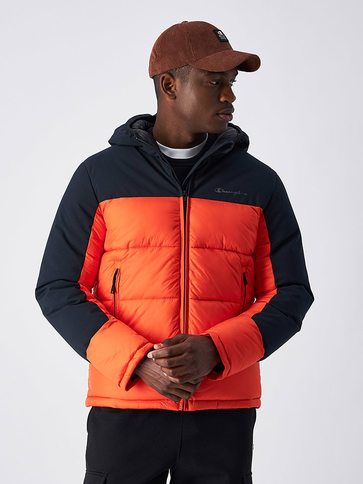Champion Winterjacke in Rot/ Dunkelblau - S
