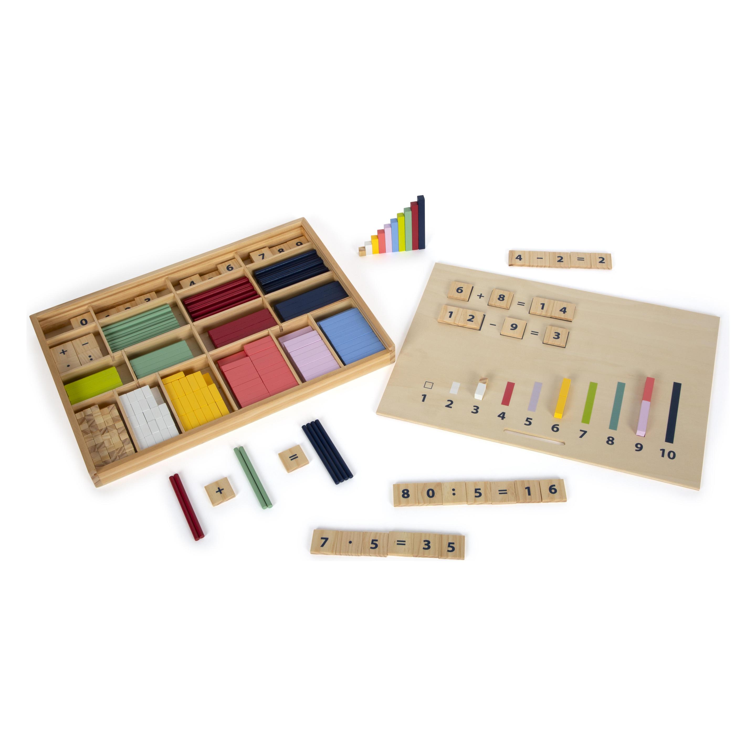 small foot Lernbox Rechenstäbchen mit Zahlen "Educate" (Deutsch, 6 Jahre) (12559)