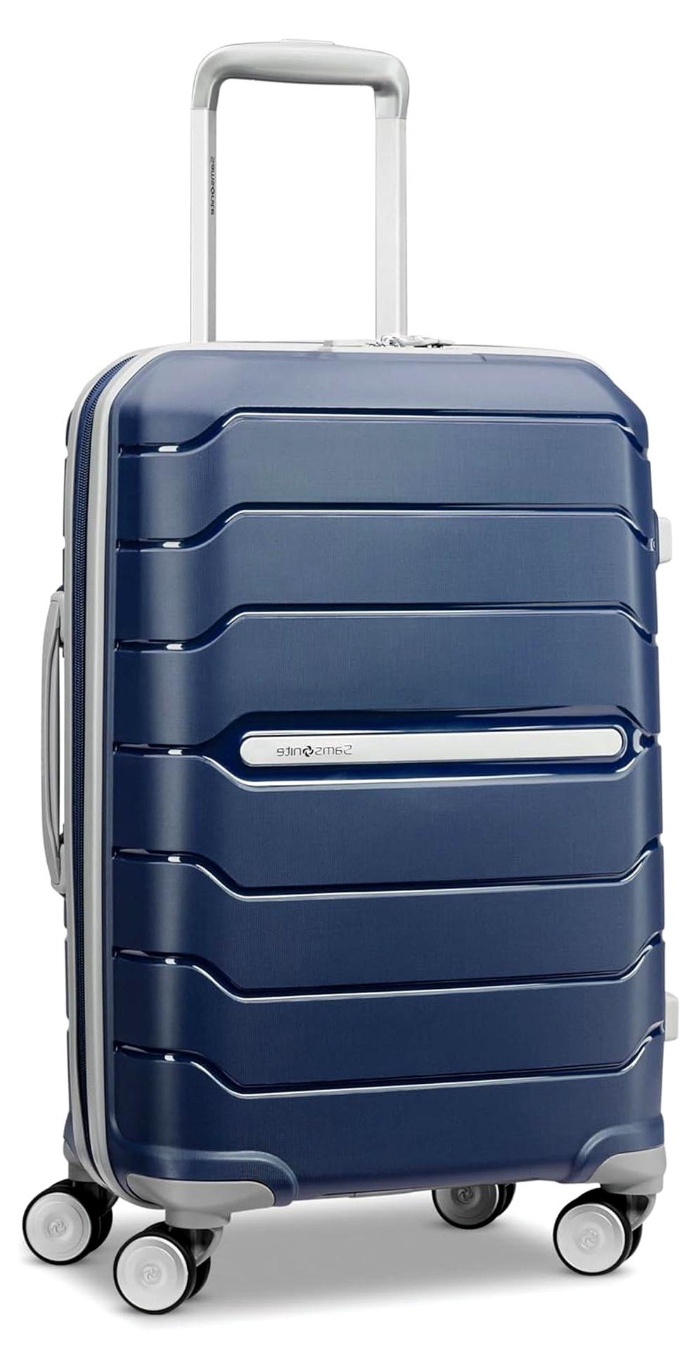 Freeform Hardside erweiterbar mit Doppel-Spinner-Rädern, Marineblau, Carry-On 21-Inch, Freeform Hardside erweiterbar mit Doppelspinnerrollen