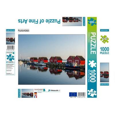 CALVENDO Puzzle Fischerhütten | 1000 Teile Lege-Größe 64x48cm Foto-Puzzle für glückliche Stunden