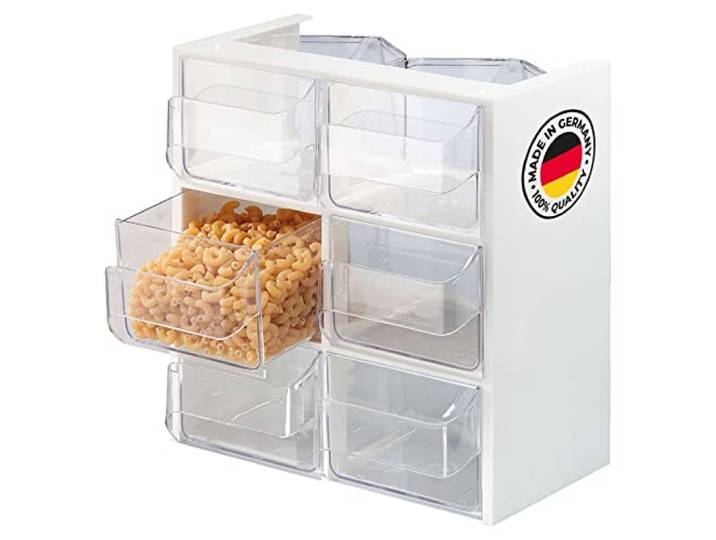 Westmark Schüttengehäuse Venezia – 6 Schütten mit je 1 l, BPA-frei