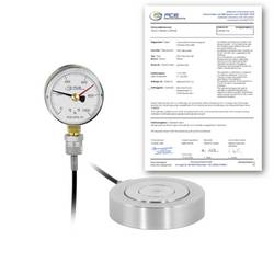 PCE Instruments Hydraulischer Kraftaufnehmer PCE-HFG 1K-E100-ICA inkl. ISO-Zertifikat 0-1000 N Stahl Schleppzeiger