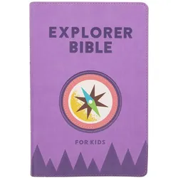 CSB Explorer Bible for Kids, Lavender Compass Leathertouch, Indexed, Sachbücher von Csb Bibles By Holman