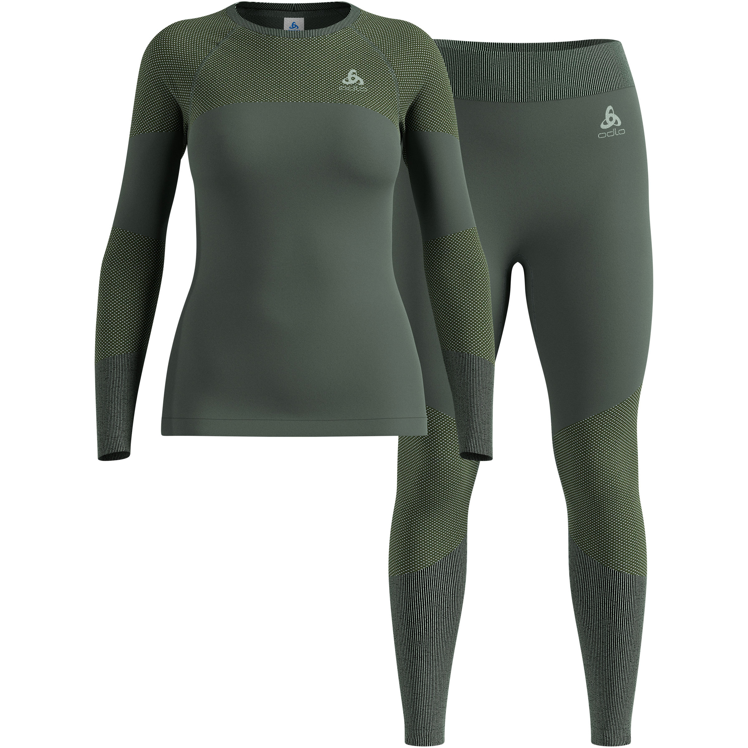 Odlo Fundamentals Performance Warm Unterwäsche Set Damen Unterwäsche Sets gruen Größe XS Elastisch