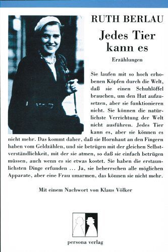 Ruth Berlau - Jedes Tier kann es. Erzählungen - Preis vom 27.09.2026 03:53:48 h