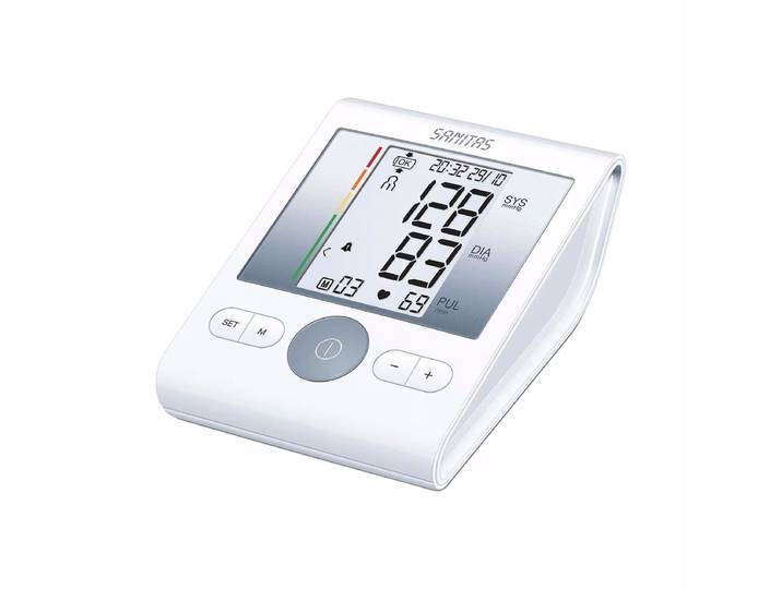 Sanitas SBM22 Oberarm Blutdruckmessgerät – Blutdruckmessgerät/Herzfrequenzmessgerät – weiss