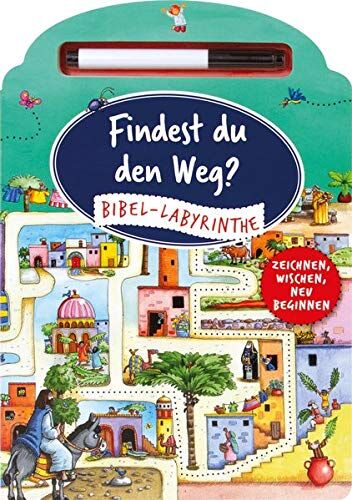 Findest du den Weg?: Bibel-Labyrinthe: Zeichnen, wischen, neu beginnen (Pappbilderbuch - Rätsel) - Preis vom 09.10.2026 07:28:09 h