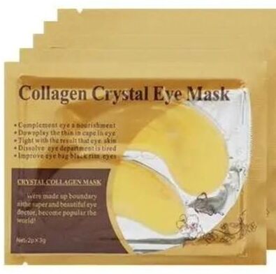 Uplift Picks Gold Collagen Eye Mask Patches Under Eye Firming Moisturizing Skincare 10 Pairs yellow 10 Pairs