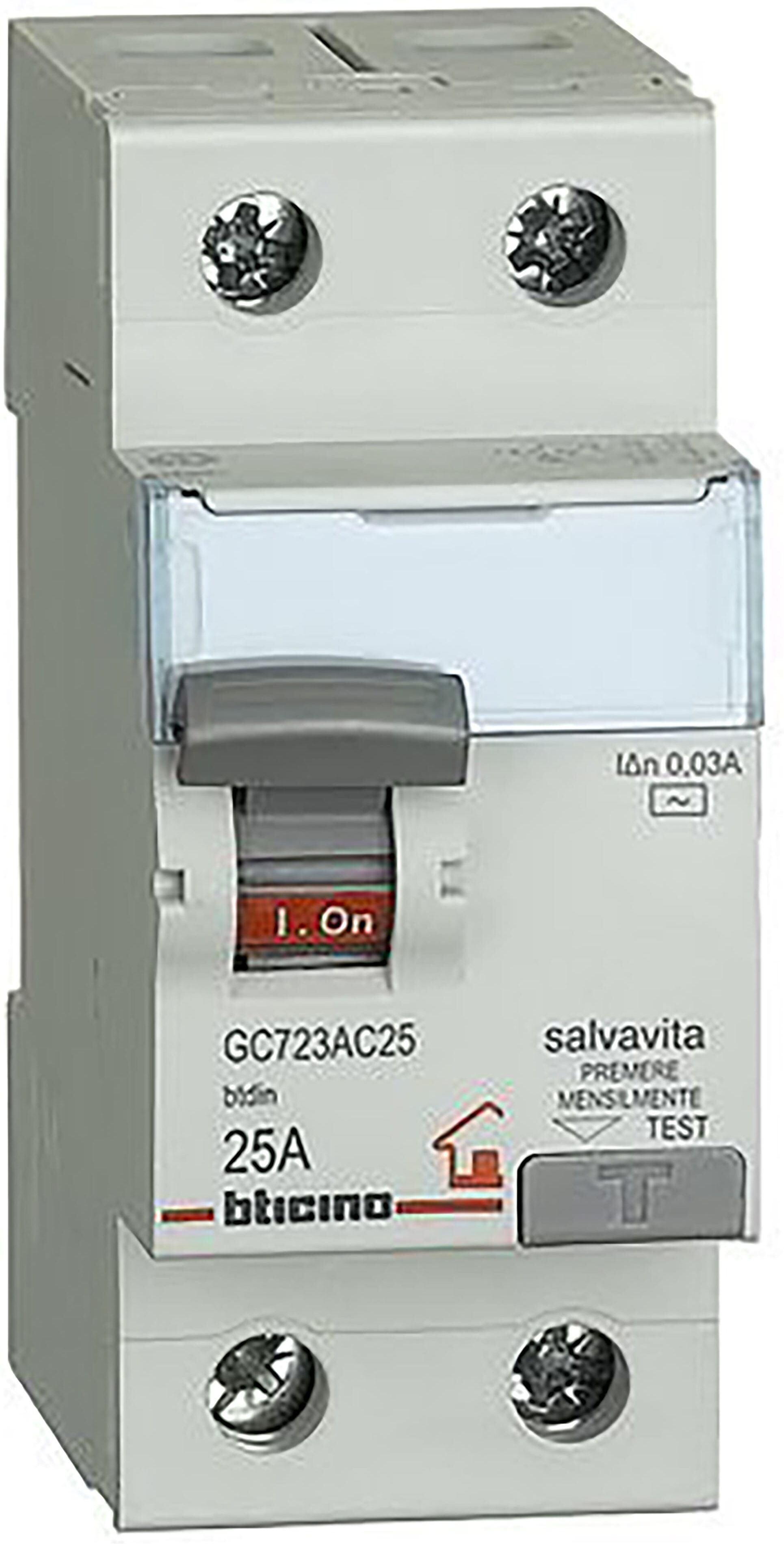Tecnomat MAGNETOTERMICO DIFFERENZIALE 1P+N 25A F BTICINO 2 MODULI TIPO F