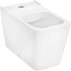 hansgrohe EluPura Q Stand-WC 60263450 für aufgesetzten Spülkasten 640 wandbündig mit horizontalem/vertikalem Abgang , AquaFall Flush