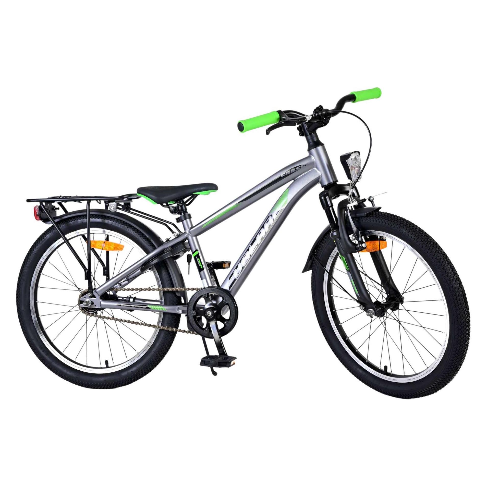 Volare Cross Kinderfiets - Jongens - 20 inch - donker Grijs (20") (22142)