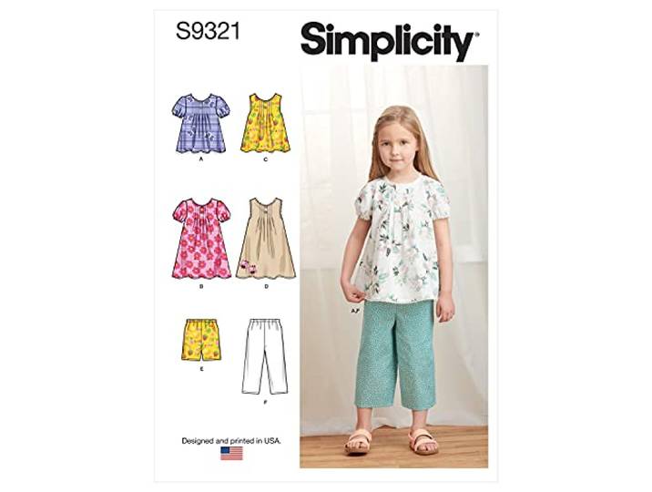 SIMPLICITY SS9321A Kinderkleding 3-4-5-6-7-8