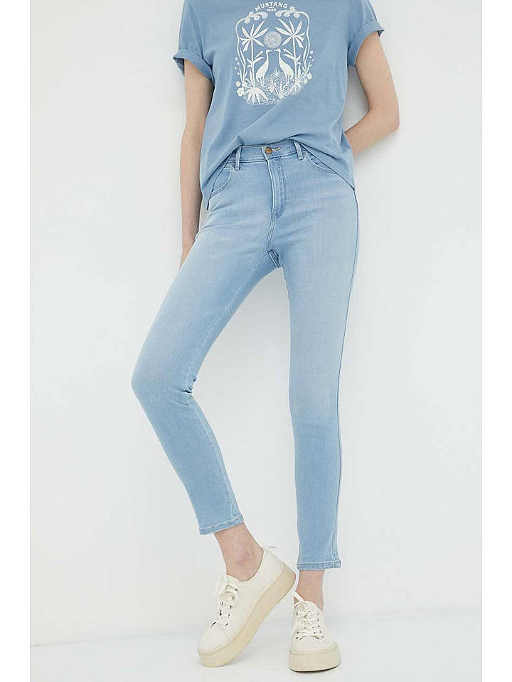 Wrangler Jeans - Skinny fit - in Hellblau - W26/L30