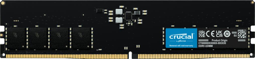 Crucial RAM 16GB (1x16GB) DDR5 4800MHz UDIMM schwarz CT16G48C40U5