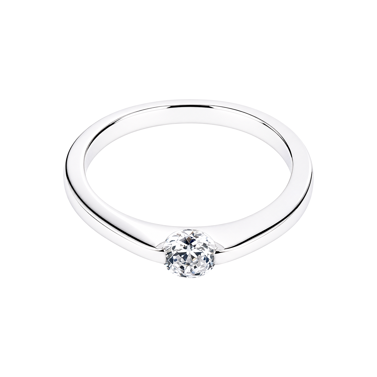 Jacques Lemans Ring Solitär Sterlingsilber mit Zirkonia