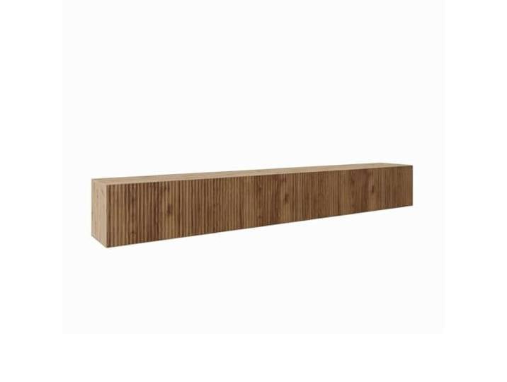 MEBLINI TV-Schrank 300cm Lang - Fernsehschrank - TV Lowboard Industrial - Unterschrank für Fernseher - TV-Unterschrank - TV-Schrank - Hängeschrank - Noemi - 300x40x41cm - Artisan Eiche/Catania Eiche